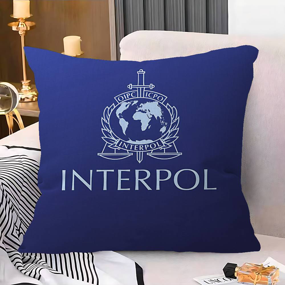 I-Interpols LOGO Pillowcase toon Gift Cushion Cover Bedroom Home Sofa Chair Seat Decor pillow case