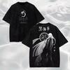 Black Butler Undertaker Koszulka Vintage Sprana Ciemna Grafika Anime Unisex Luźny Okrągły Dekolt Bawełna Krótki Rękaw T-shirt Topy Gorący