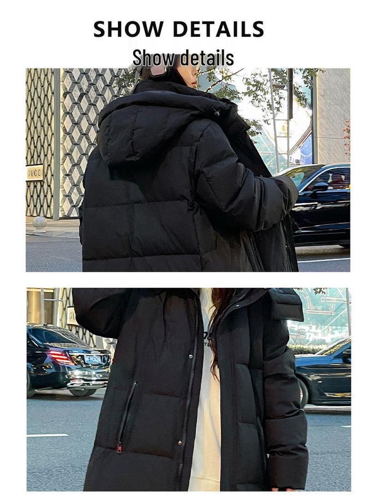 Ultra Long Goose Down Jacket - Windproof, Waterproof, Extra Thick Winter Coat for Men & Women