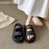 Muffin platform slippers women's summer wear new high-end casual versatile with skirt beach cool slippers