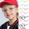 Blaulichtfilterbrille für Kinder, Computerbrille mit Silikonrahmen, klare Linse, Schutzbrille für Videospiele, Mädchen und Jungen