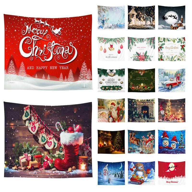 Wall Tapestry Christmas Hanging Cloth Background Xmas Home Decoration Tapestry