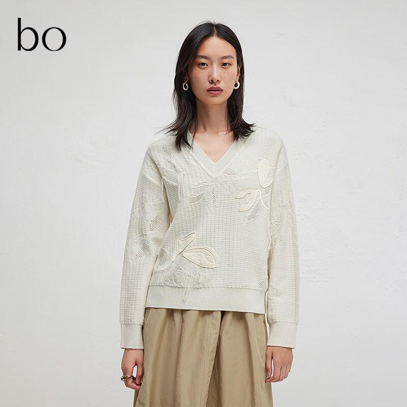 

Bo Long Sleeve Cutout Knit Sweater BDR3SD1933 L