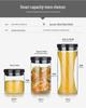 Airtight Lead-Free Glass Storage Jar for Coffee, Tea, Grains, and Dry Goods