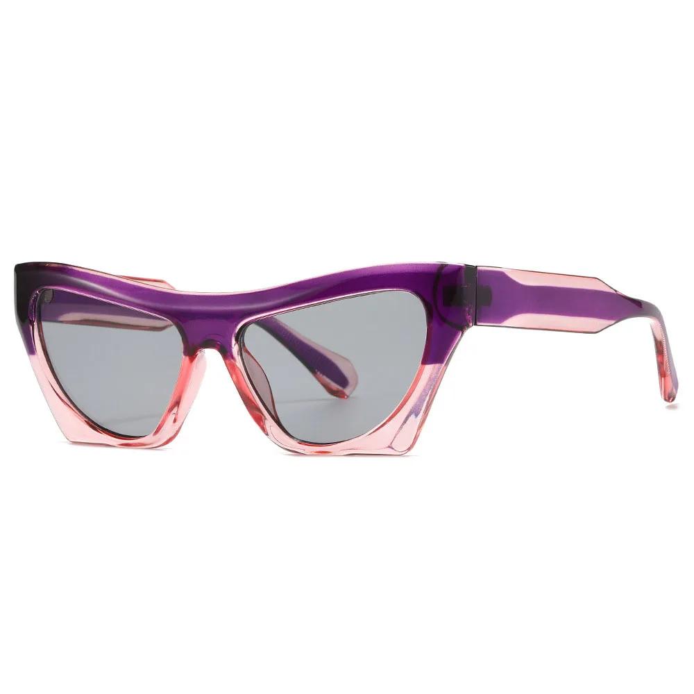 Fashion Vintage Cat Eye Sunglasses Women For Female Sun Glasses Punk Shades Luxury Brand Designer Sexy Ladies Popular Shades UV