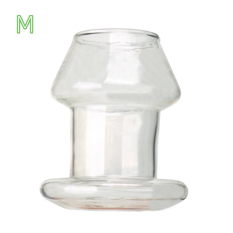 VaHppy Skleněná trubice pro nahlédnutí do vagíny duté sklenice na víno Průhledné Dva konce vedou k S/M/L SM BDSM Sexuální hračky Produkty pro dospělé