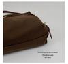 2026 Korean Style One-Shoulder Women's Large Capacity Crossbody Bag - High-End Solid Color Tote