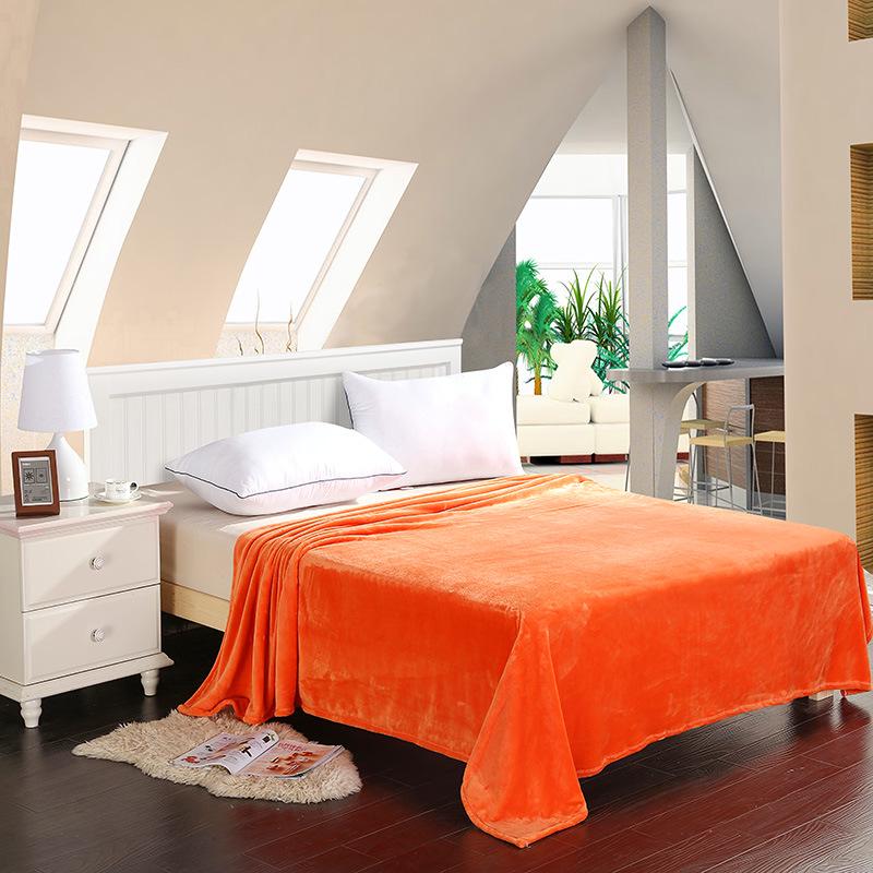 Einfarbige Korallenfleece-Decke - Warmes und gemütliches Geschenk