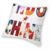 Indochine Band Logo Pillowcase Polyester Linen Velvet Pattern Zip Decor Sofa Cushion Case