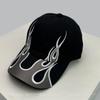 And Women American Niche Style Embroidered Flame Double-Edged Blade Baseball Caps Sun Protection Personalized All-Match Peaked Hats Fashion Latest