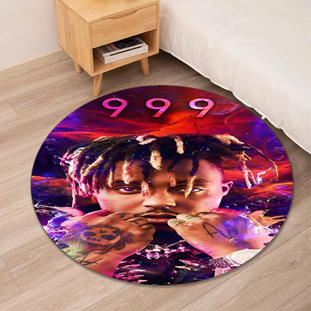Juice WRLD Printed Round Rug Carpet Chair Rug Area Rug Entryway Doormats,for Office Chair Living Room Bedroom Kitchen Room.