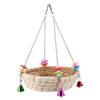 Safe Parrot Straw Durable Bird Toy Swing Nest Hanging On Birdcage