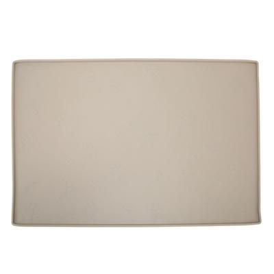 Podložka na kŕmenie domácich zvierat Zabraňuje rozliatiu Umývateľná Vhodná do umývačky riadu Protišmyková Silikónová Veľká podložka pre psa na misku s vodou a jedlom Béžová