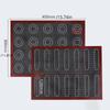 Thick Silicone 30x40cm Two Sided In One Printing Macaroon Puff Baking Mat Non Stick Pastry Oven Cake Perforated Sheet Liner Mat