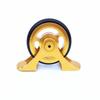 Folding Bike Mudguard Bearing Easy Wheels Ultralight Aluminum Alloy Rubber Mud Removal Wheelset For Brompton Bicycle Accessories