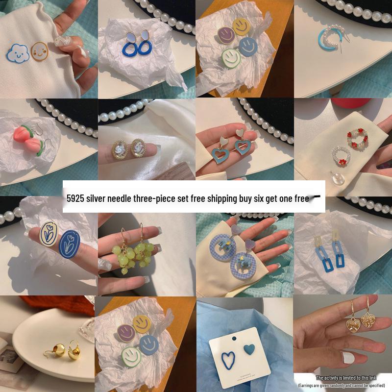 

Spring/Summer Pearl Studs: High-End 925 Silver Cute Earrings for Women