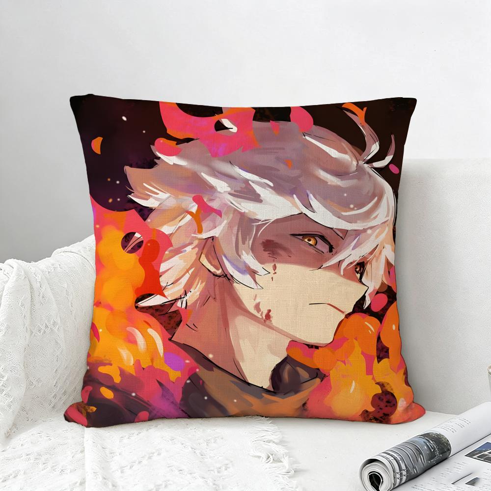 Anime Hells Paradise Cushion Cover Natural Linen Pillowcase Set AllinOne Decor for Sofa Bedroom  Chair