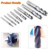 8pcs 4 Flutes Straight Shank Tungsten Steel Milling Cutter Tool CNC 2-12mm Carbide End Mill Set
