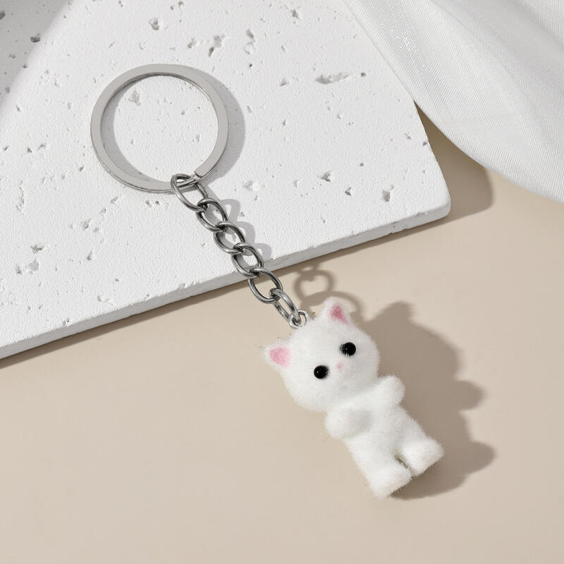 Cute Velvet Mini Cat Mini Keychain