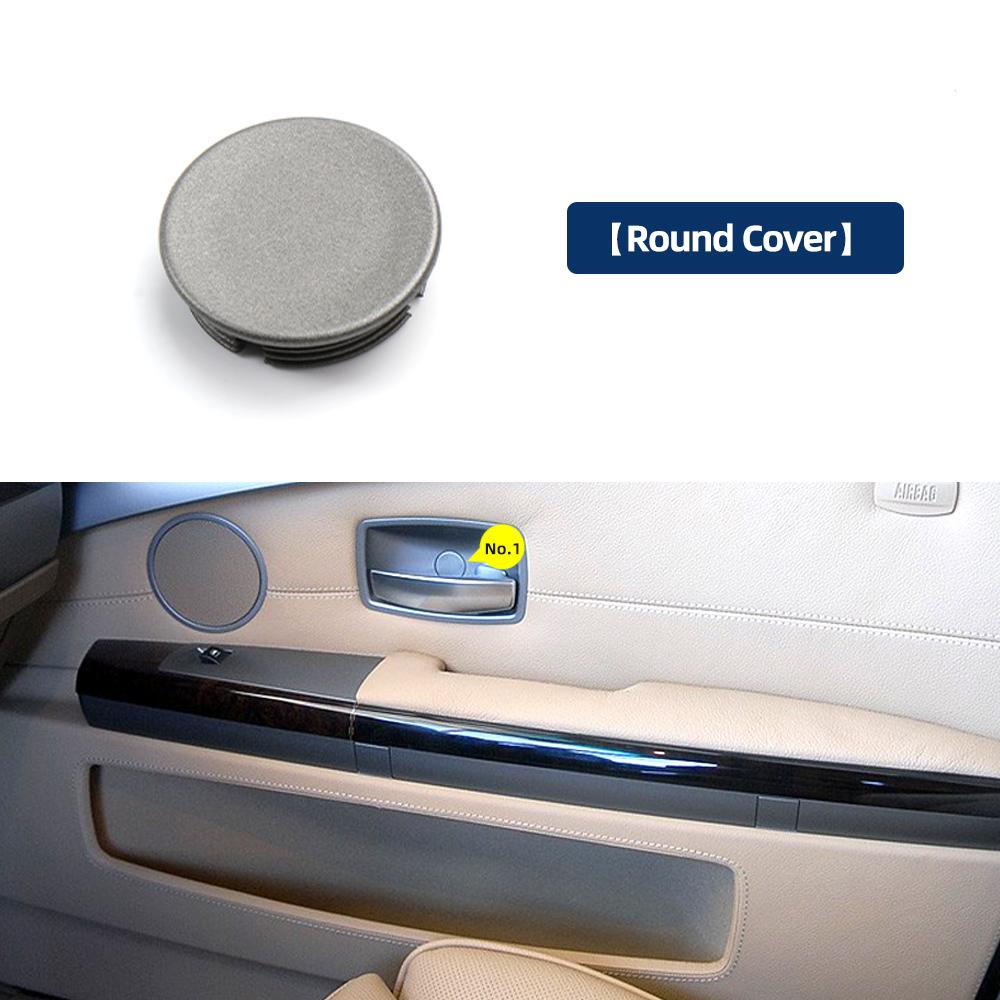 

51417025647 Gray Front Door Flap Covers For BMW 7 Series E65 E66 2001-2008 Auto Door Screw Cover Trim Replacements