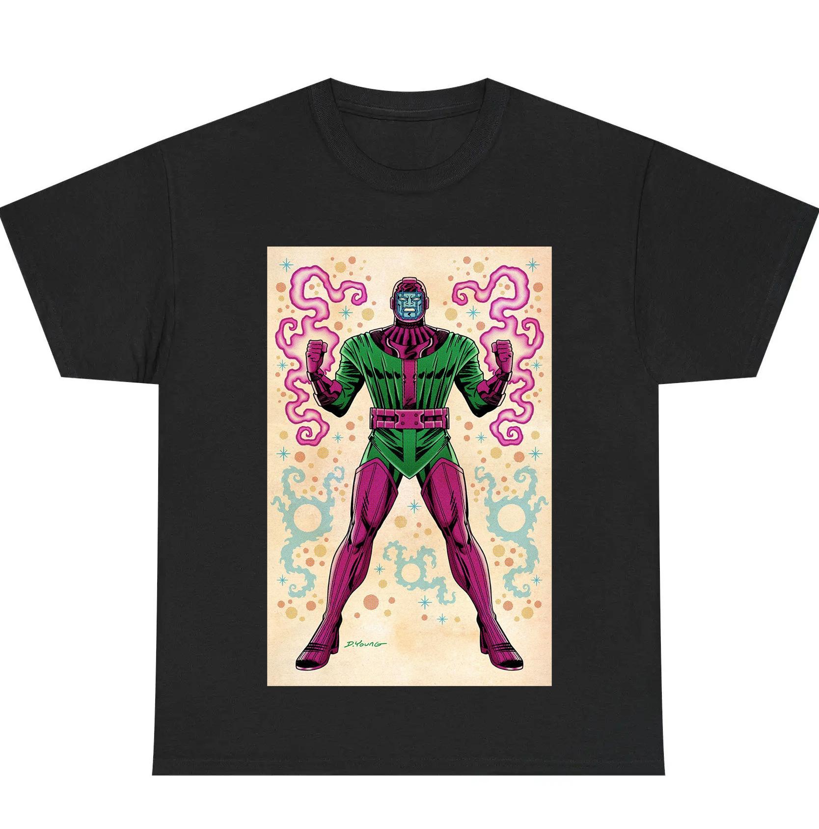 

Futuristic Space Conqueror TShirt Pop Man Portrait Graphic Tees Summer Breathable Cotton Casual Top Wear High Street Fashion S