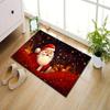 1pc Festive Santa Claus Polyester Area Rug  Polyester Crystal Velvet Carpet for Living Room, Game Room, Balcony, Hallway,