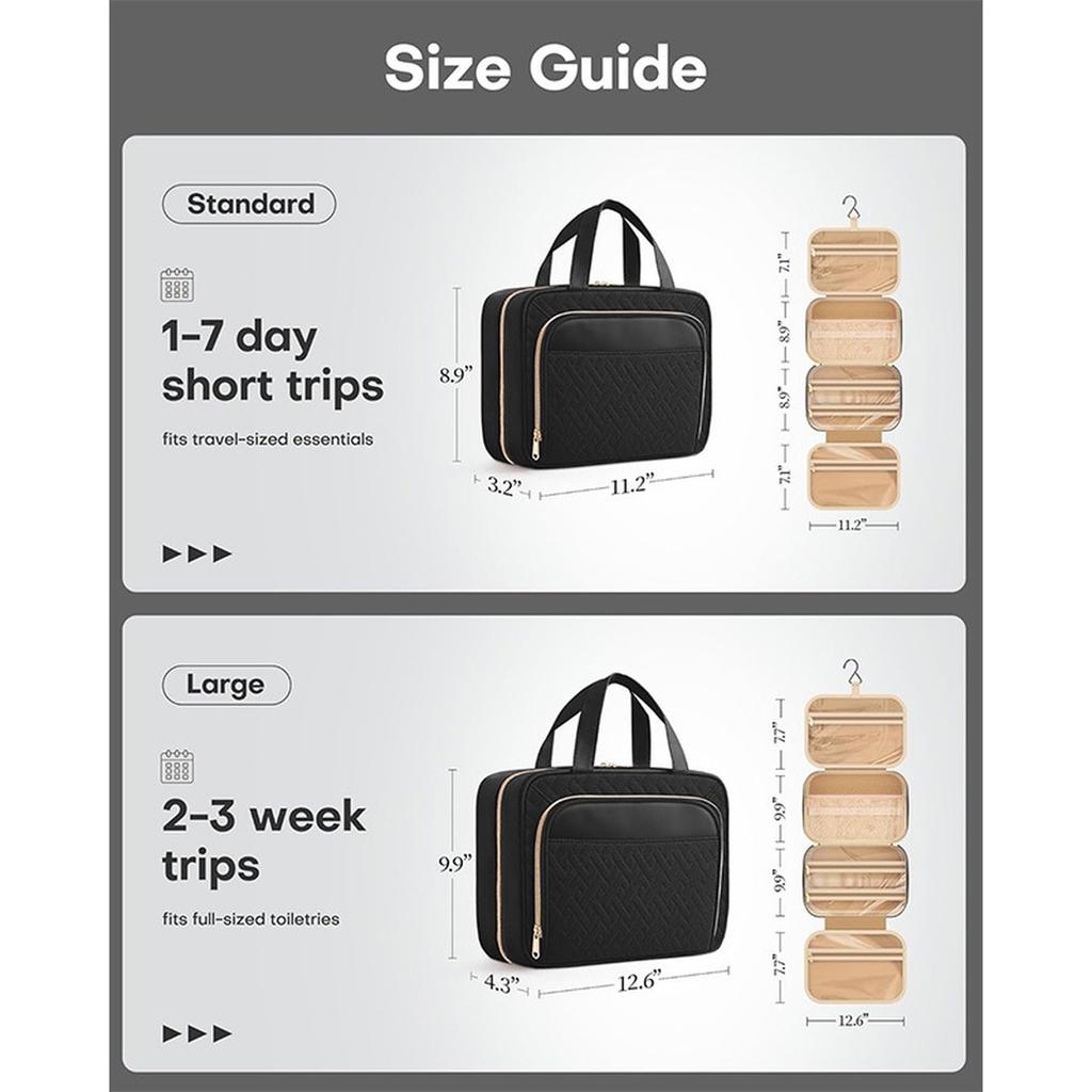 Foldable Makeup Bag Women Travel Organizer Hanging Toiletry Cosmetic Bag Make Up Beauty Pouch Men Bathroom Storage