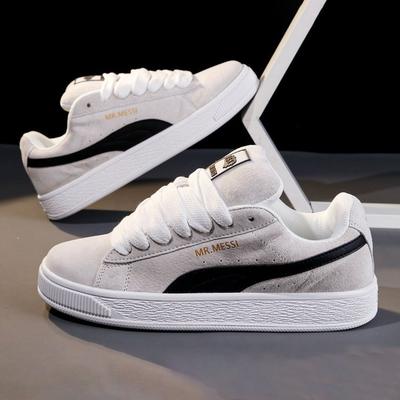 Couple Bread Shoes Men's and Women's 2025 Spring New Popular Fashion Low-top Comfortable Retro Versatile Casual Board Shoes