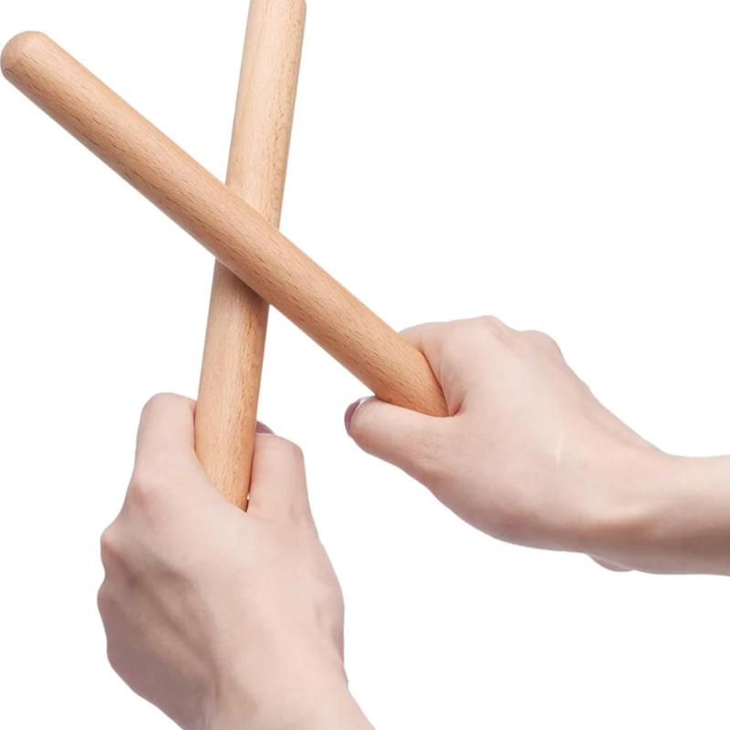 8pcs Wooden Drum Sticks - Classical Music Rhythm Sticks for Beginners - Perfect Percussion Muscial Instrument