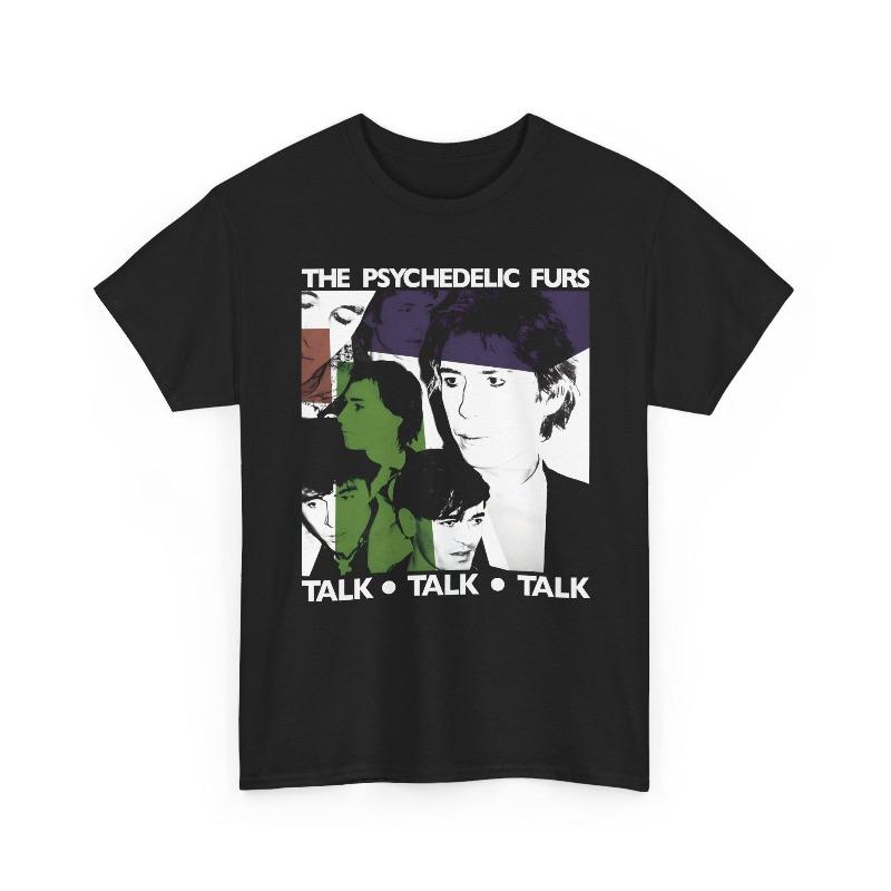 The Psychedelic Furs TShirt Talk Album Art s New Wave Summer Unisexs and Womens Loose and Breathable cotton Tshirt Top S
