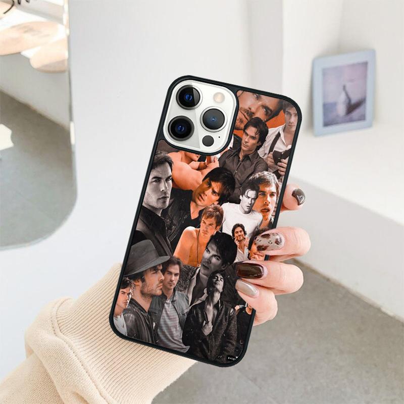Damon Salvatore Vampire Diaries Phone Case For iPhone 17 Air 16 15 14 11 12 13 Pro MAX Plus coque Cover Shell