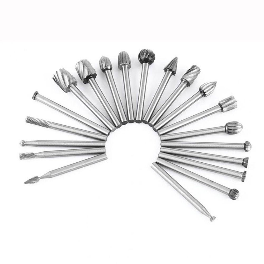 Coated High Speed Steel Engraving File Wood Drill Bit Milling Cutter Set Wood Carving Tools Rotary Burrs Tool Drill Bits Kits