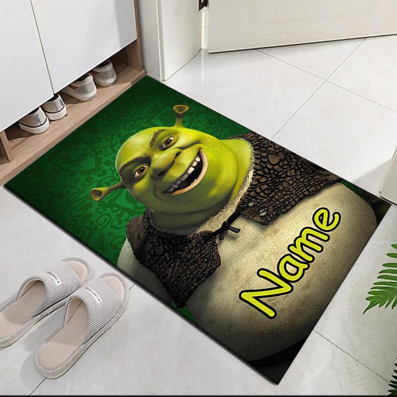 Benutzerdefinierter Name Shrek Bedruckter Teppich für Bürostuhl Wohnzimmer Schlafzimmer Küchenraum Dekor Geschenke