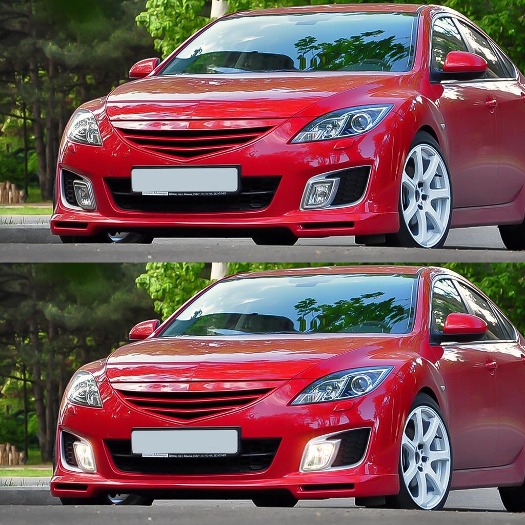 2PCs LED Fog Lamps For Mazda 6 Atenza 2008 2009 2010 2011 2012 Halogen DRL Daytime Running Lights FronT Bumper Car Accessories