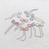 2 Pieces of 26 * 59mm Silver Shiny Flat Bow Tassel Mocha Pendant DIY Hair Accessories, Earrings, Clothing, Wedding Decoration
