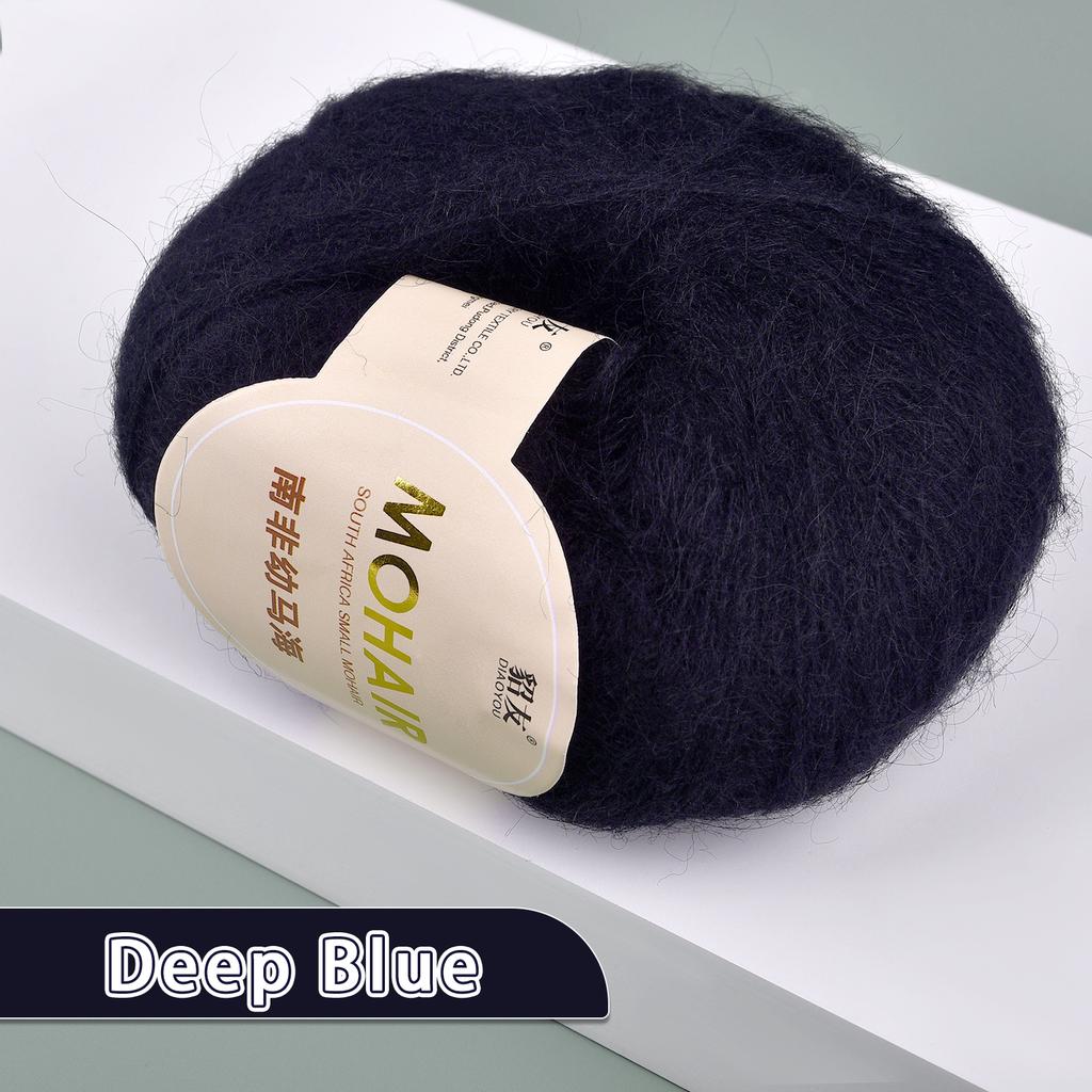 25g/Roll Soft Wool Knitting Cashmere Long Thin Yarn Roll Mohair Yarn DIY Hand Crochet Soft Mohair Cashmere Wool Knitting Yarn
