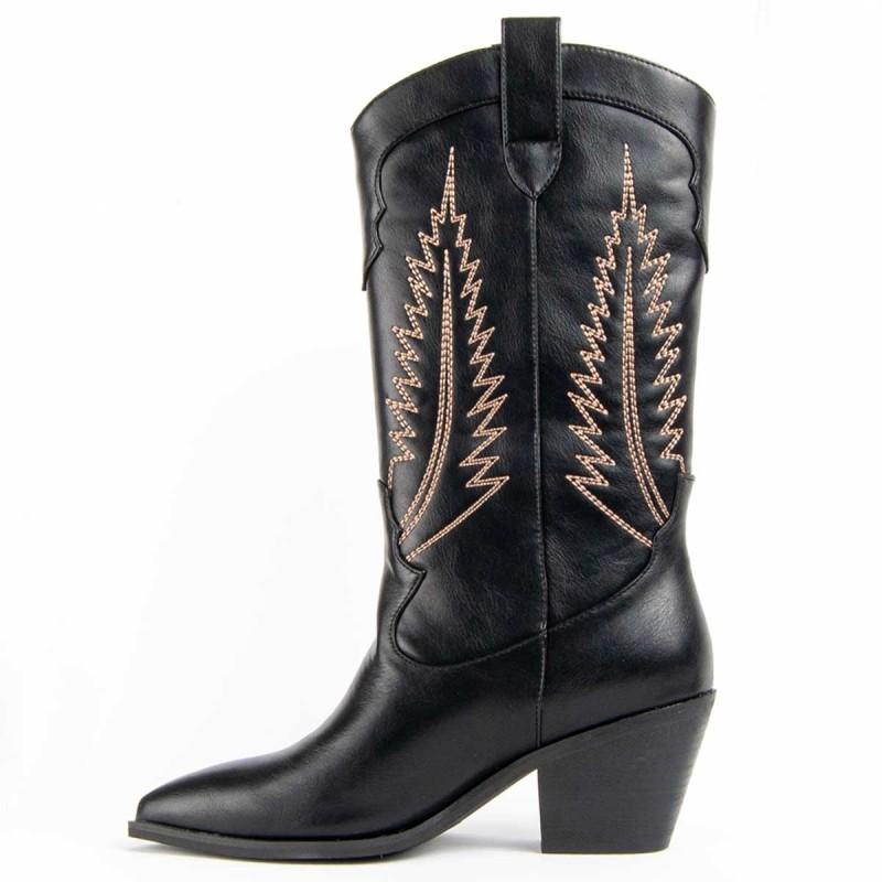 Bota De Tacón Para Mujer.  Montevita  Tejan2  100942