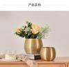 Dropshipping Ceramic Indoor Planters Gold Finish Small Flowerpot for Houseplants Succulents Pots Orchids Snake Plants for Garden