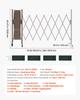 Expandable Barricade, 3.07m Expandable Safety Barrier, Flexible Mobile Barricade with Locking Casters, Portable Folding Security Gate Metal Traffic