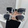 Trendy Cat Eye Sunglasses Women Men Retro Mirror Lens Stylish Sun Glasses Female Male Personality Colors