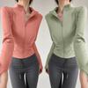 Quick Drying Sports Coat Women's Tight Top Yoga Jacket Long Sleeve Zipper Jacket Running Fitness Women's Jacket S-3XL