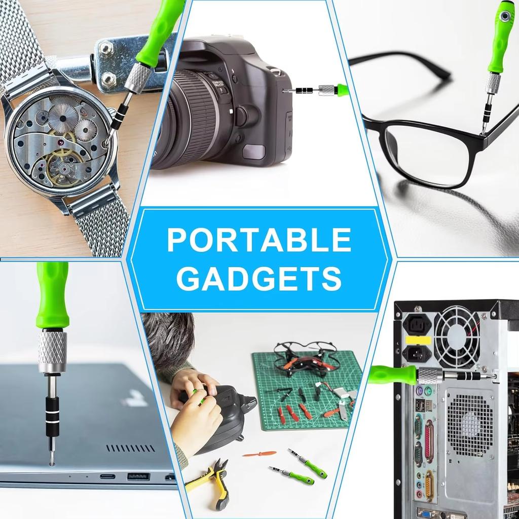 32 in 1 Multifunctional Screwdriver Set Small Screwdriver Torx Phillips Magnetic Screw Driver Bit Portable Repair Tool Kit