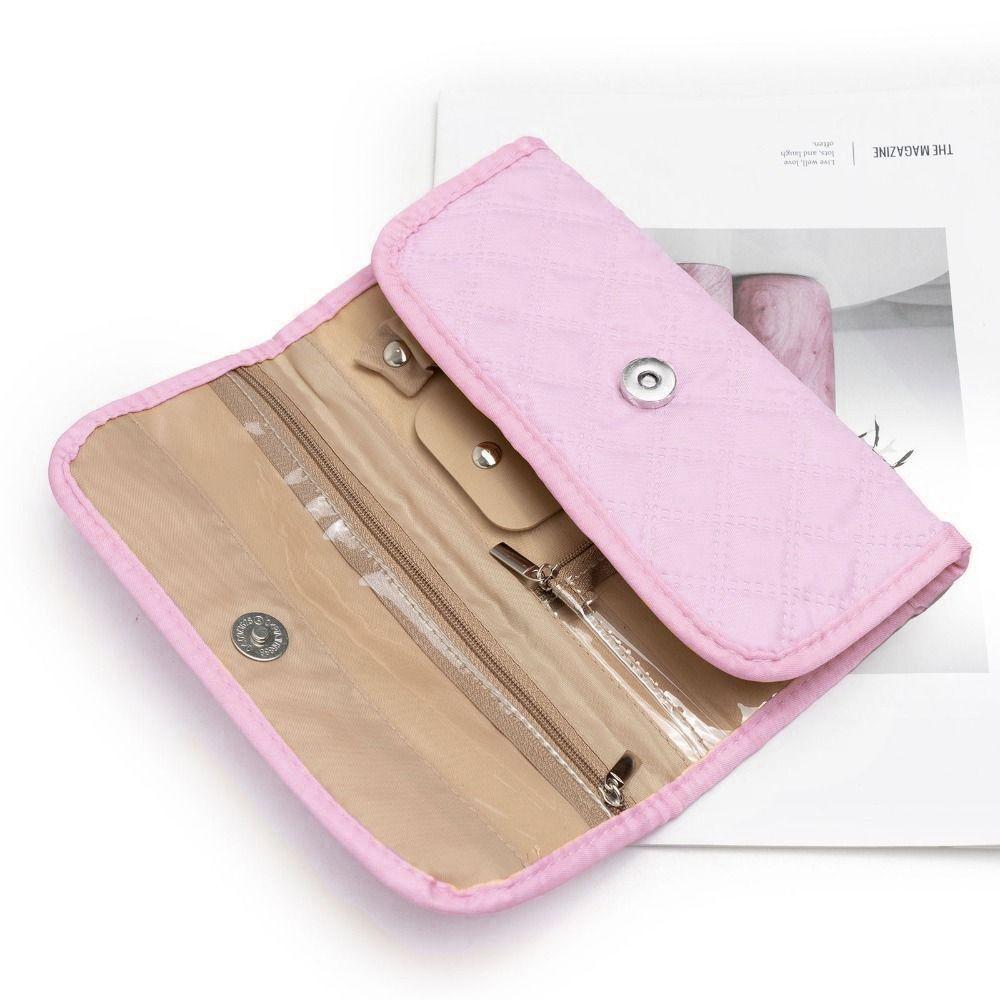 Soft Foldable Jewelry Organizer Fashion Jewelry Display Case Travel Jewelry Storage Bag  Earrings