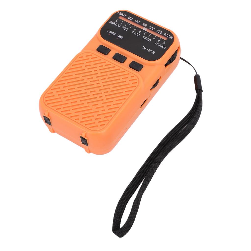 Portable Radio AM FM with   5.3 Battery Operated   Radio with Small Memory Card Flashlight