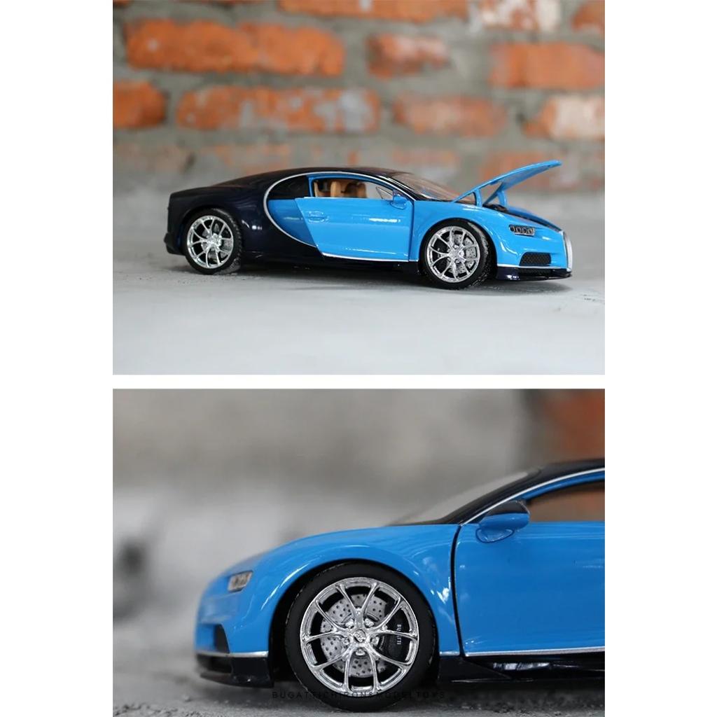 Welly 1/24 Bugatti Chiron Scale Diecast Vehicles High Simulation Model Car Metal Alloy Classic Toy Car For Kids Gift