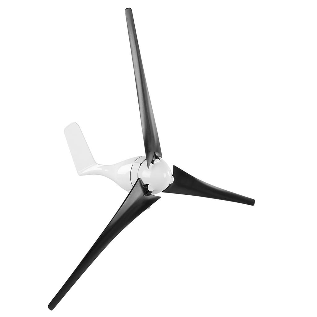 300W Wind Turbines Generator Kit 3 Blade Aerogenerator with Controller Accessory Black 48V