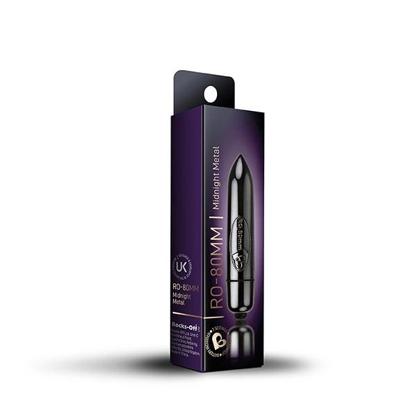 Vibrator - Rocks-Off RO-80mm 7-Speed Gun Metal