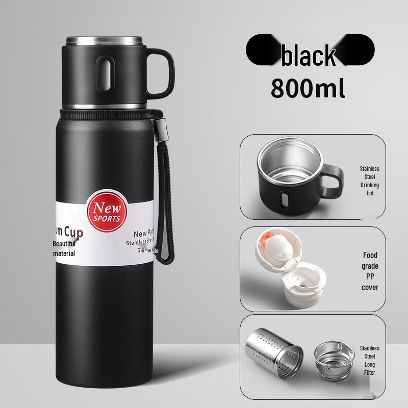 316 Stainless Steel Large-Capacity Insulated Travel Tea Infuser Cup