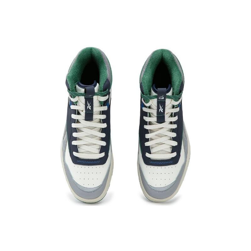 Nautica X Reebok BB 4000 II MID Unisex Mid-Top Vintage Basketball Shoes White Green 100245907