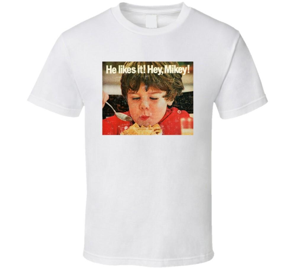 He Likes It Hey Mikey Life Cereal Most Memorable Vintage Ad Slogan T Shirt